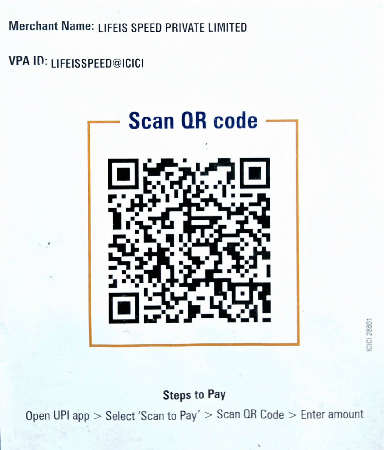 QR code icici